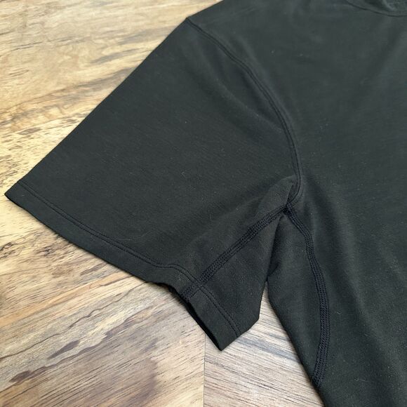 Lululemon Men's XL Drysense Tech Short Sleeve Black Gym Running - Picture 6 of 11